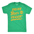 Drink Beer Its Vegan Men's T Shirt Hoodie, Sweatshirt | CiraTrend.com (Image 1)