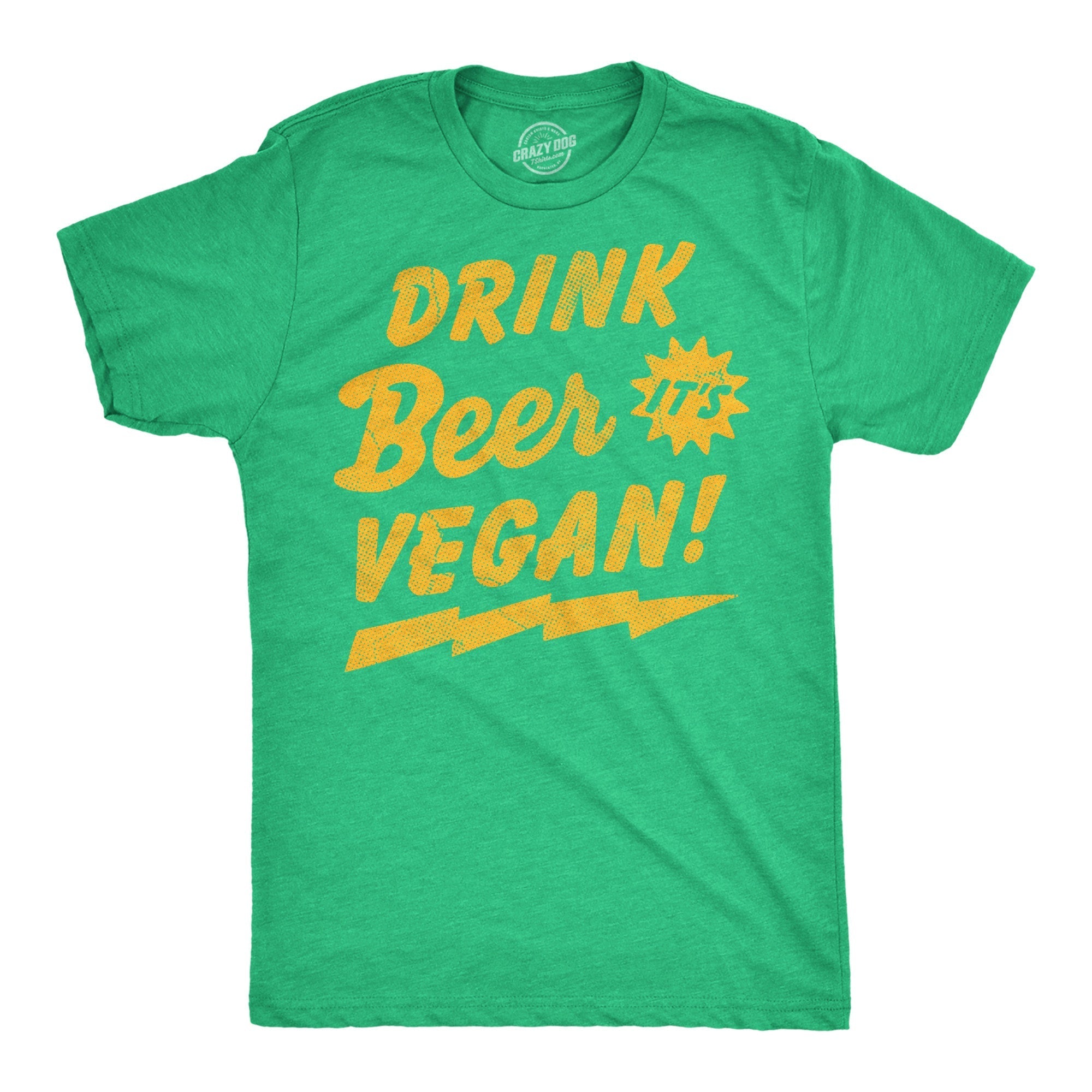 Drink Beer Its Vegan Men's T Shirt Hoodie, Sweatshirt | CiraTrend.com (Image 1)