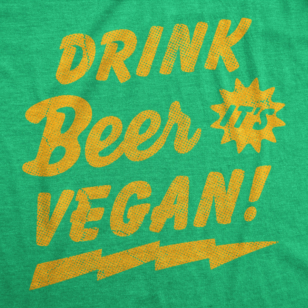 Drink Beer Its Vegan Men's T Shirt Hoodie, Sweatshirt | CiraTrend.com (Image 2)