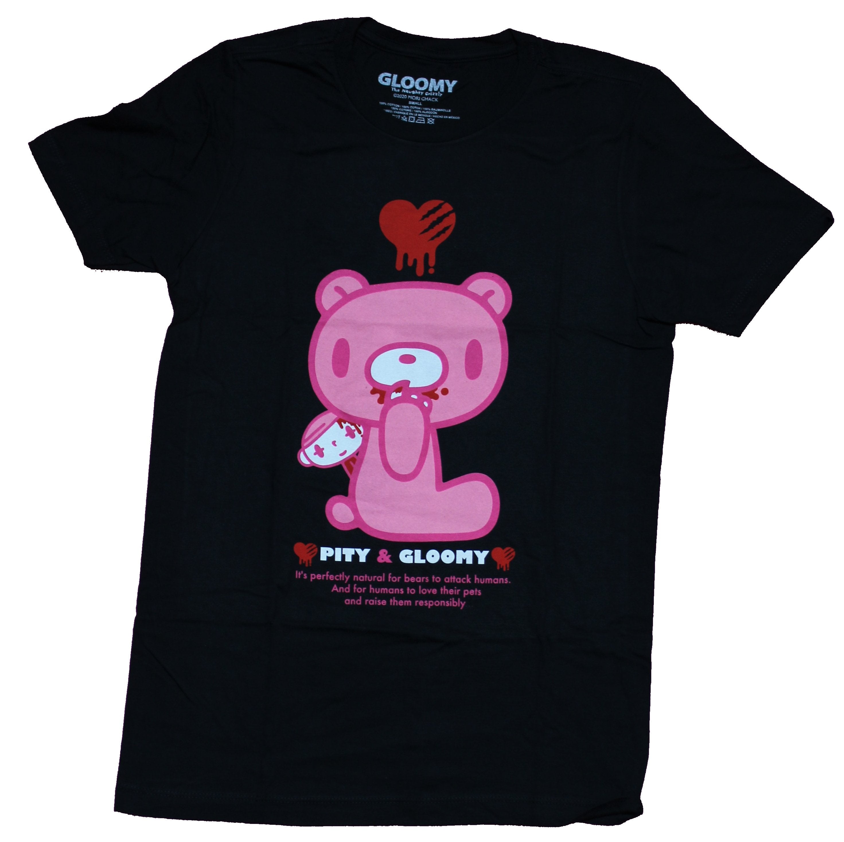 Gloomy Bear Mens T-Shirt - Pity & Gloomy Dripping Heart Bear Hoodie, Sweatshirt | CiraTrend.com