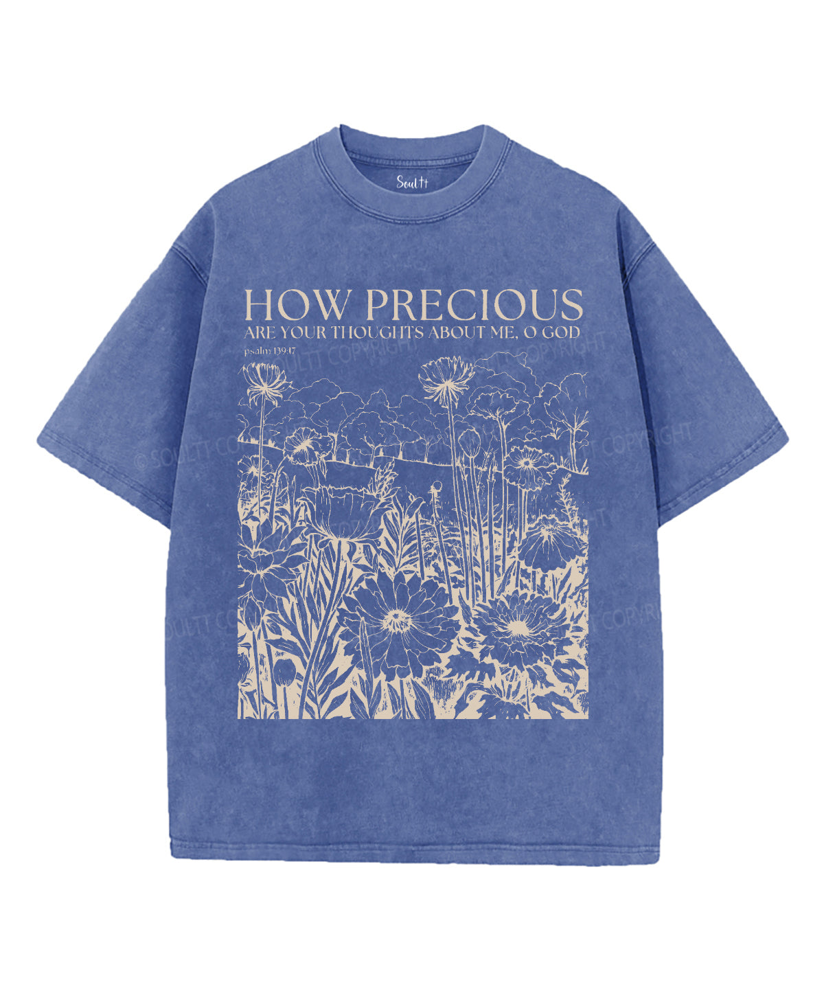 How Precious Are Your Thoughts About Me Washed Christian T-Shirts, Hoodie, Sweatshirt