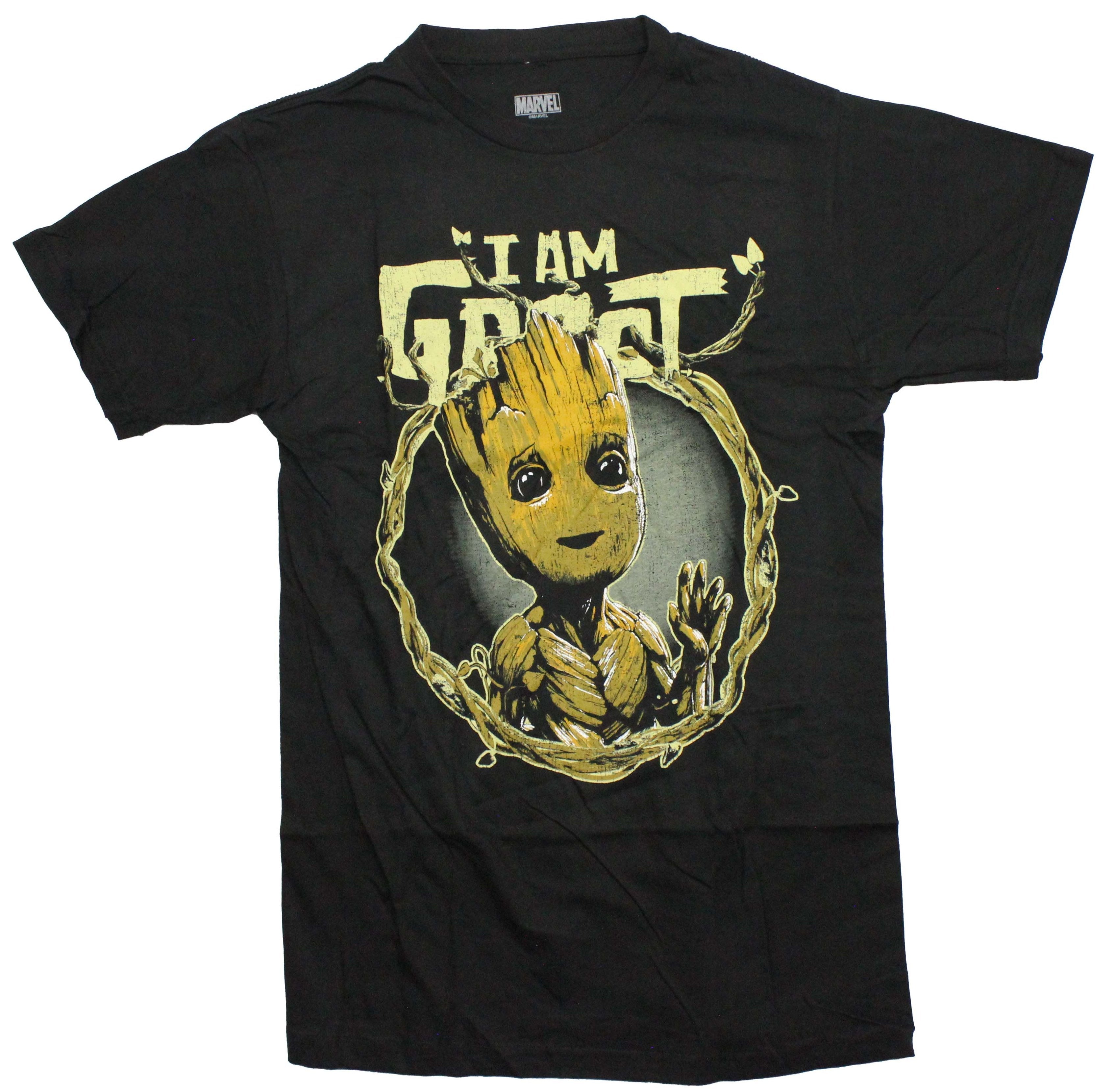 Guardians of the Galaxy Mens T-Shirt - I am Groot In Wood Vine Frame Hoodie, Sweatshirt | CiraTrend.com