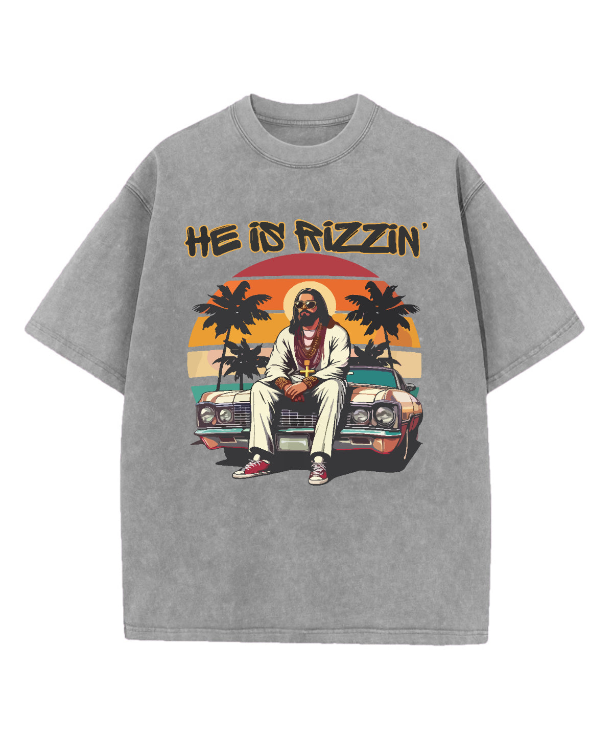 He is Rizzin' Washed Christian T-shirt Style001 Hoodie, Sweatshirt | CiraTrend.com (Image 5)