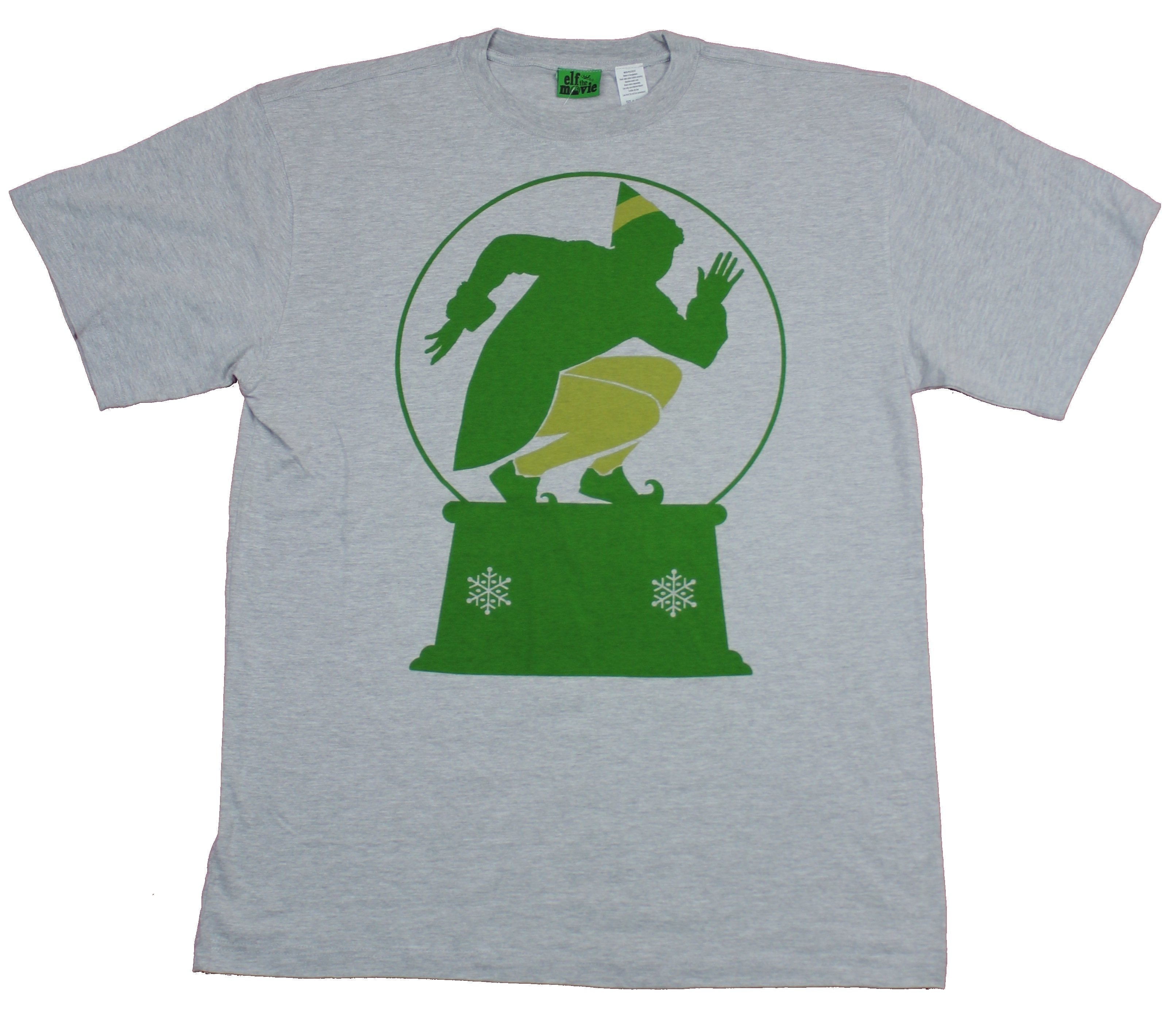 Elf the Movie Mens T-Shirt  - Silhouette Elf Snowglobe Image Hoodie, Sweatshirt | CiraTrend.com