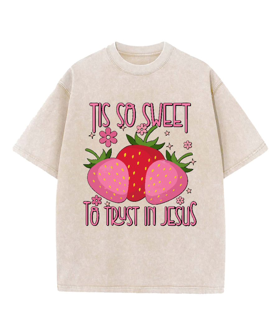 To Trust In Jesus Washed Christian T-shirt Hoodie, Sweatshirt | CiraTrend.com (Image 3)