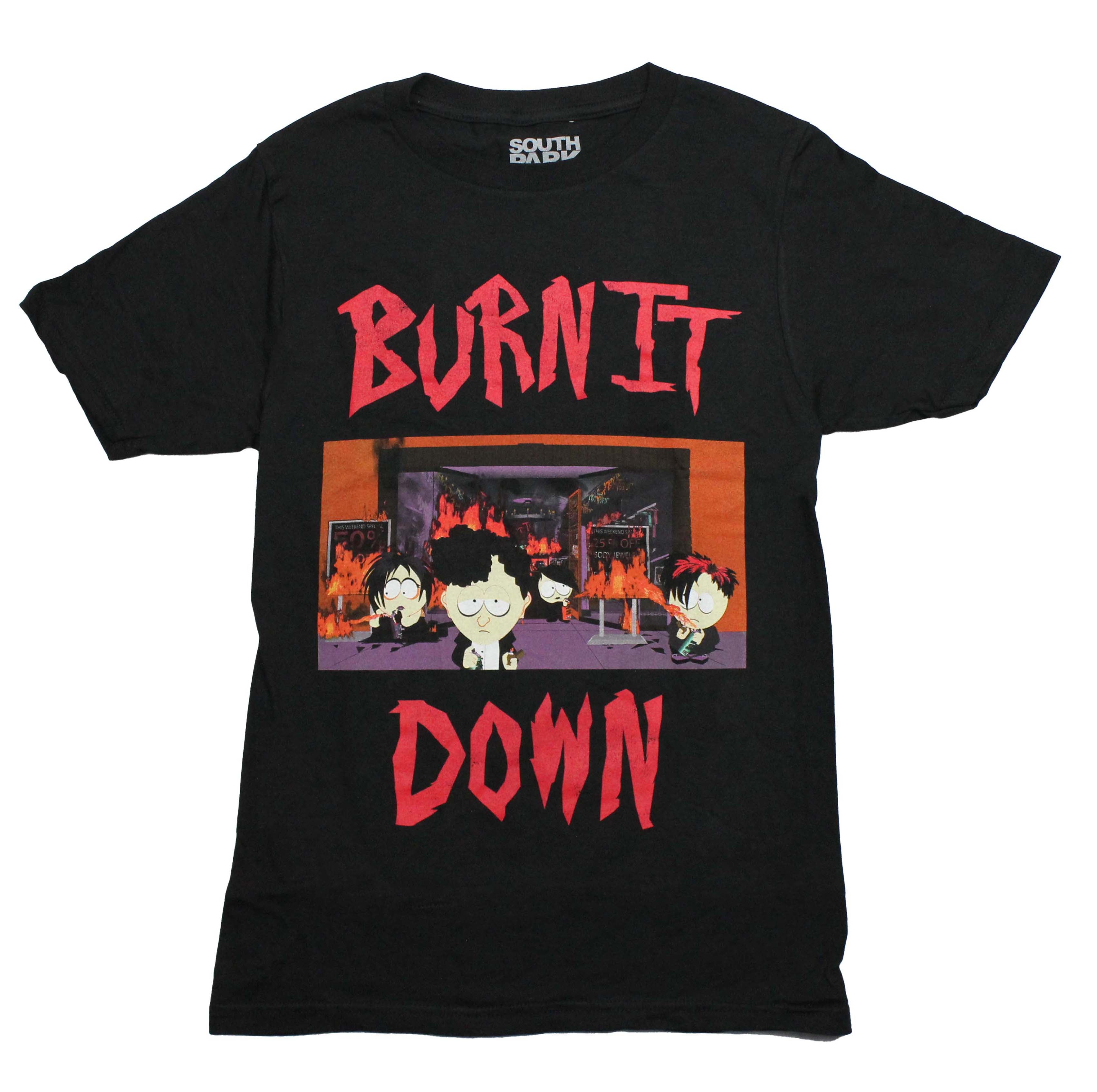 South Park  Mens T-Shirt - Goths By Burning Store Burn it Down Hoodie, Sweatshirt | CiraTrend.com