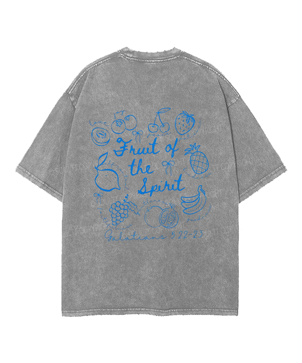 Fruit of the Spirit Double Sided Unisex Washed Christian T-shirt Hoodie, Sweatshirt | CiraTrend.com (Image 5)