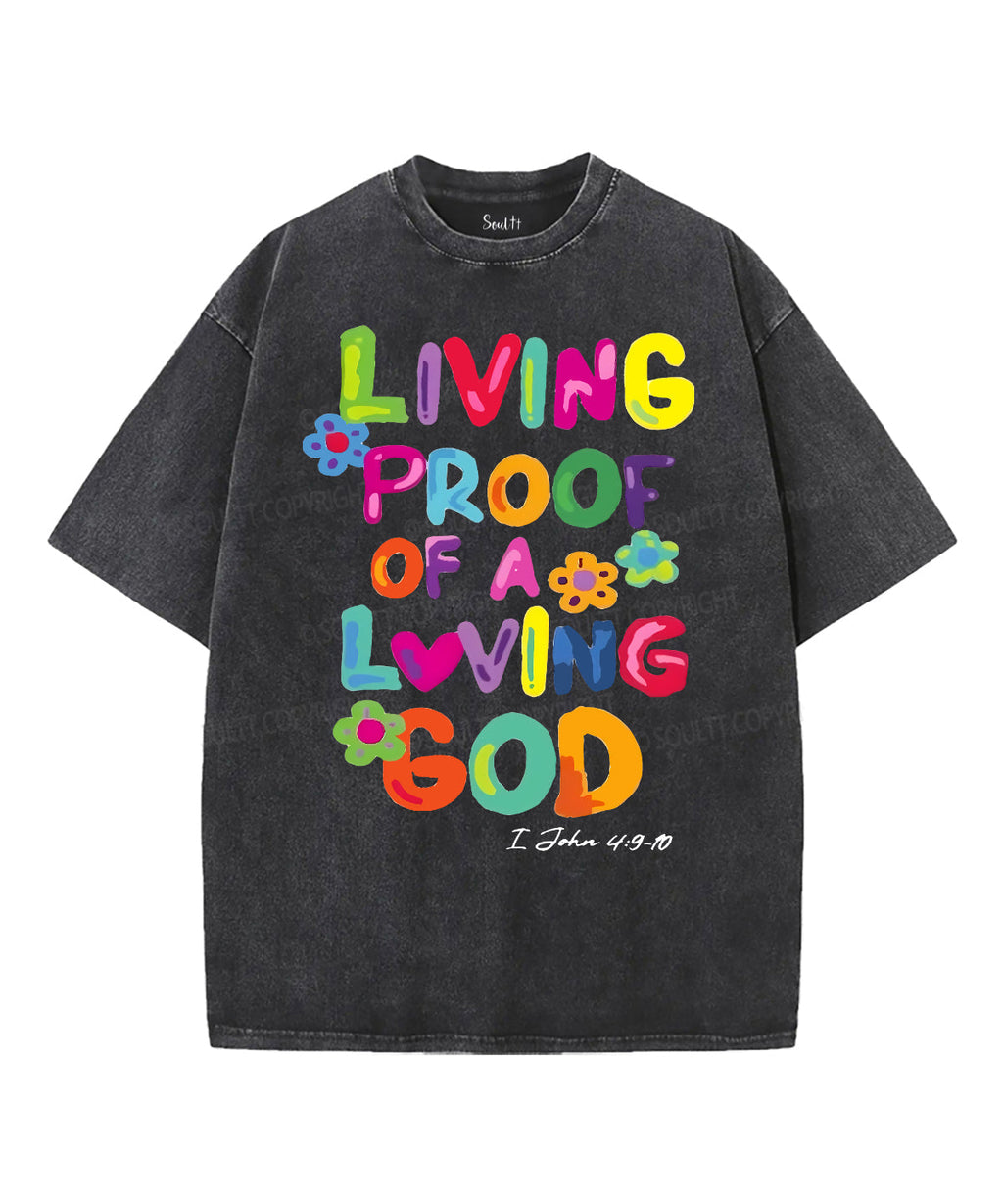 Loving God Unisex Washed Christian T-shirt Hoodie, Sweatshirt | CiraTrend.com (Image 1)
