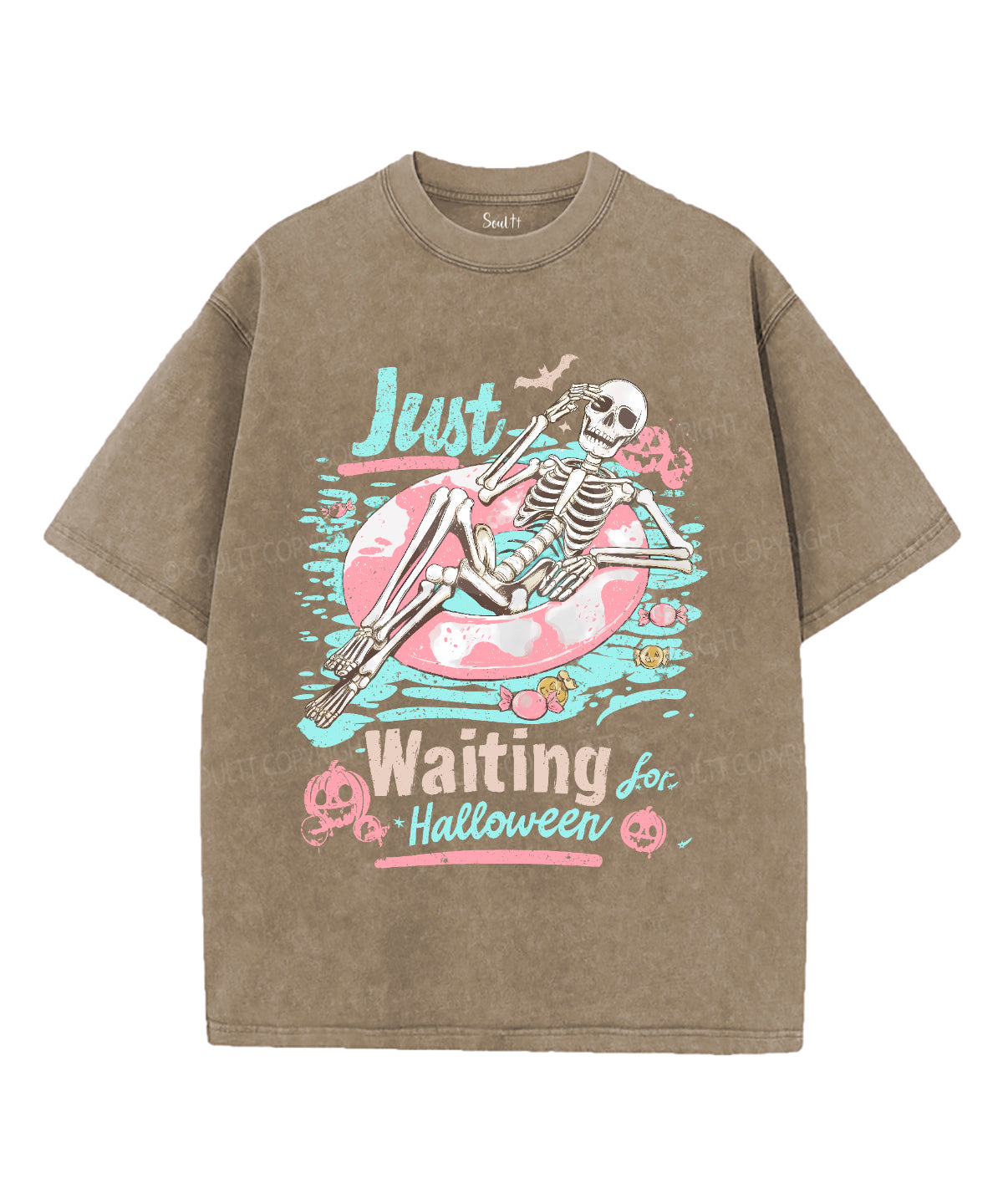 Just Waiting For Halloween Unisex Washed Christian T-shirt Style001 Hoodie, Sweatshirt | CiraTrend.com (Image 5)