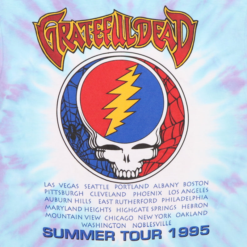 1995 Grateful Dead Summer Tour Tie Dye Shirt Style009