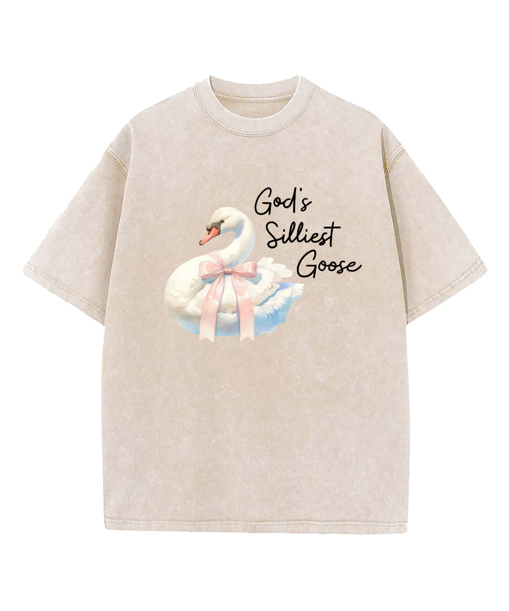 God'S Silliest Goose Washed Christian Style001 T-Shirts, Hoodie, Sweatshirt