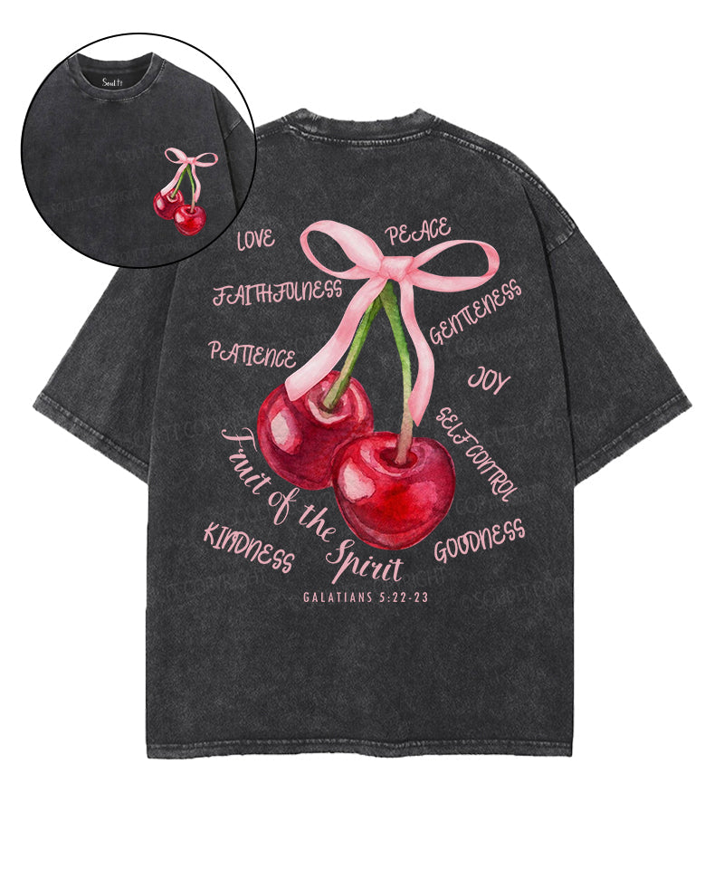 Fruit Of The Spirit Double Sided Washed Christian T-shirt Style003 Hoodie, Sweatshirt | CiraTrend.com (Image 1)