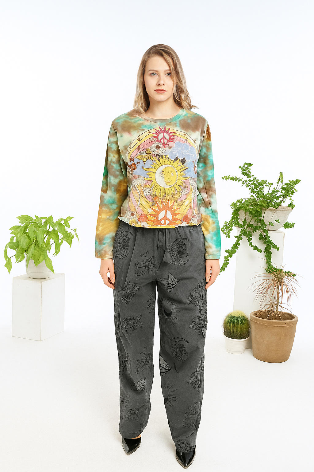 Tie-Dye Crop Top (TH-2029)