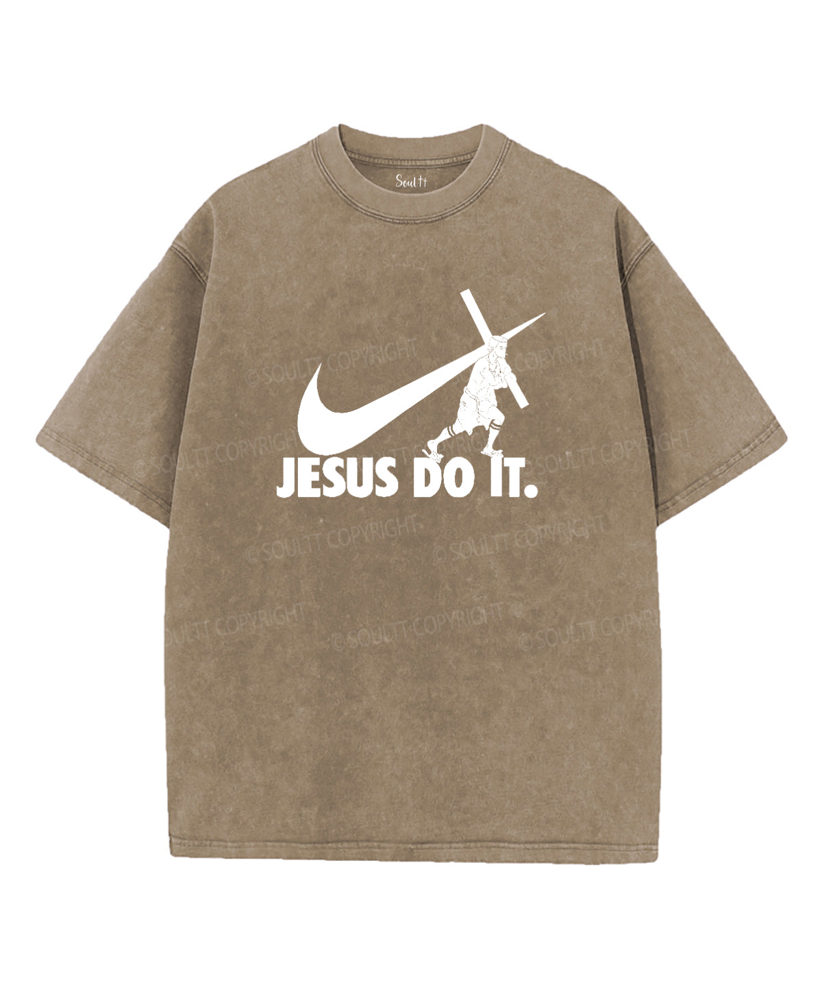 Jusus Do It Unisex Washed Christian T-shirt Hoodie, Sweatshirt | CiraTrend.com (Image 5)