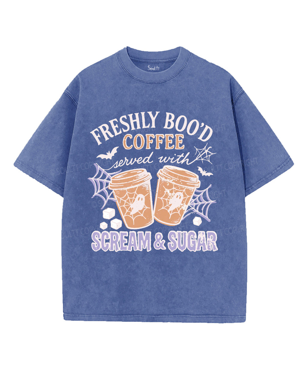 Freshly BooÃ¢â‚¬â„¢d Coffee Unisex Washed Christian T-shirt Hoodie, Sweatshirt | CiraTrend.com (Image 4)