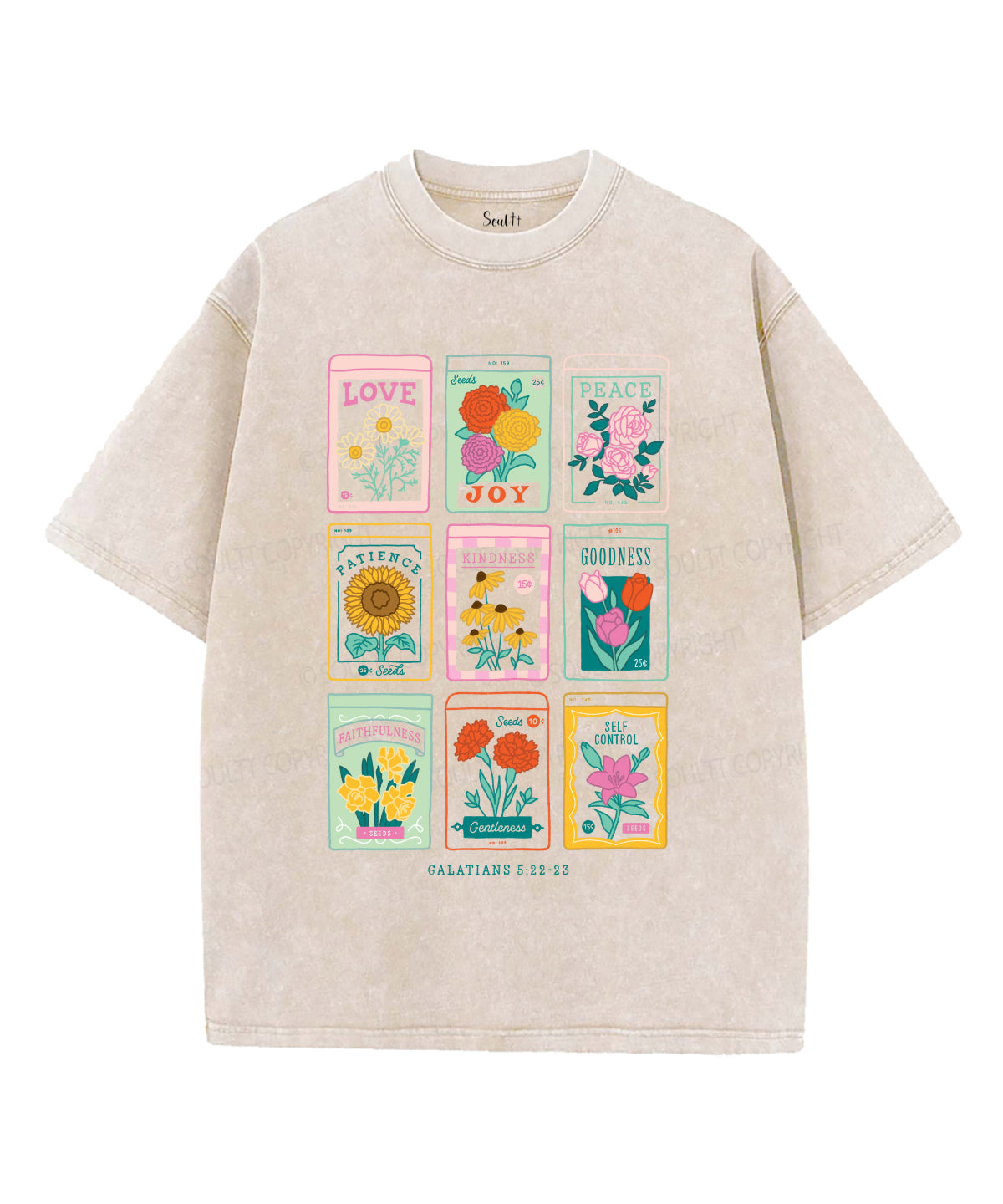 Fruit Of The Spirit Washed Christian T-shirt Style002 Hoodie, Sweatshirt | CiraTrend.com (Image 1)