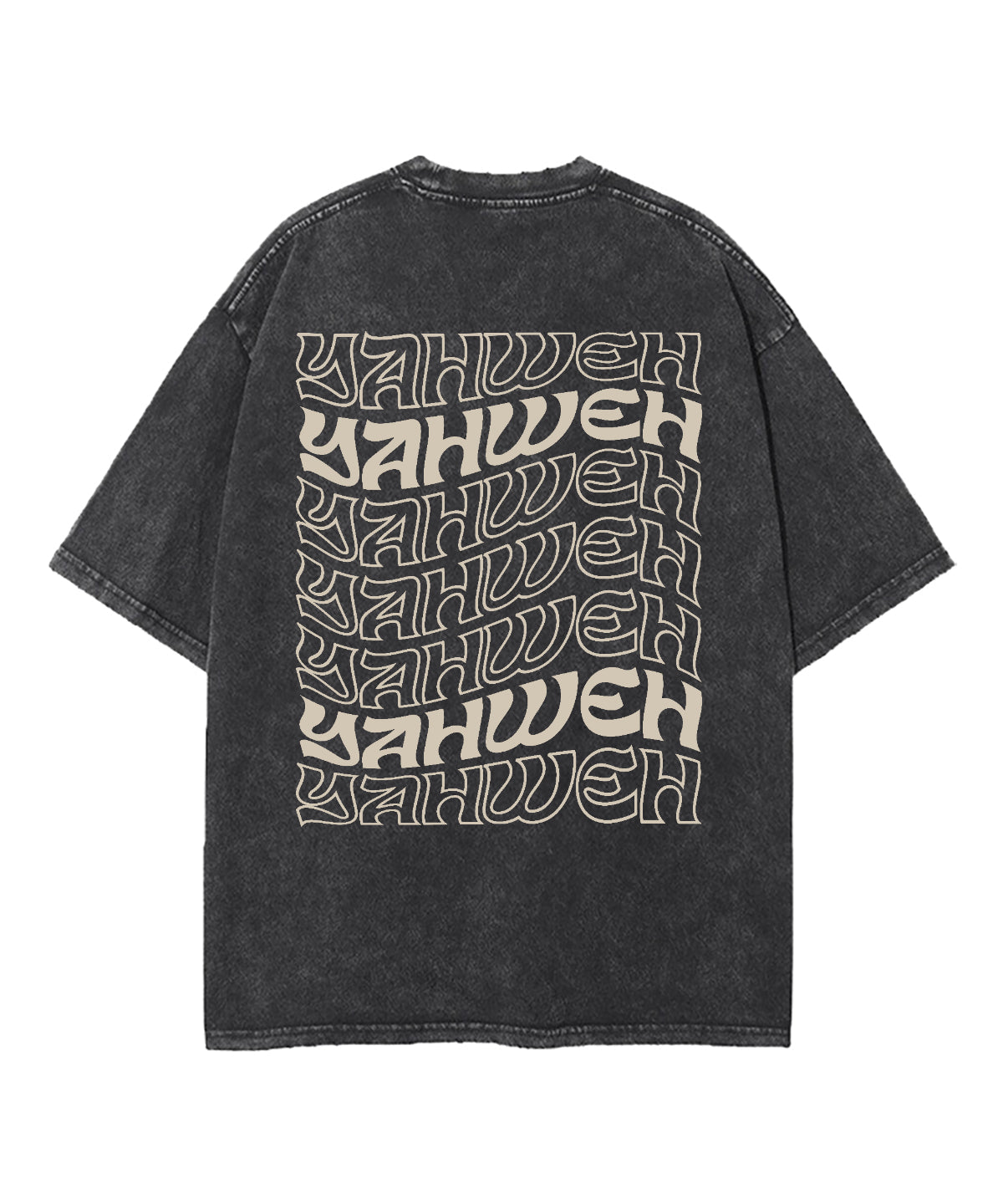 YHWH Double Sided Washed Christian T-shirt Hoodie, Sweatshirt | CiraTrend.com (Image 5)