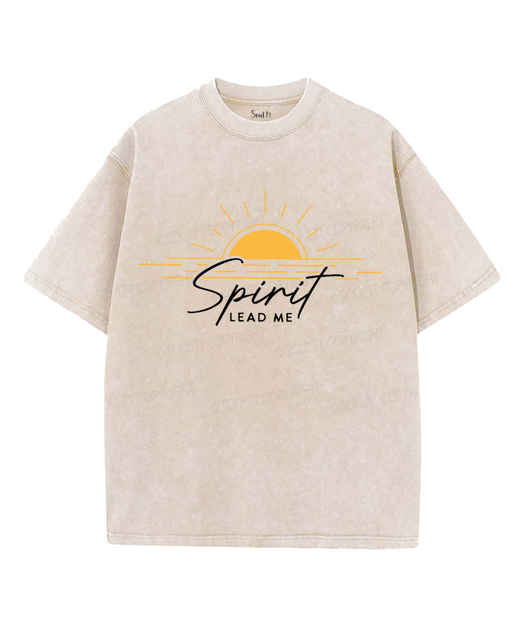 Spirit Lead Me Unisex Washed Christian T-shirt Style002 Hoodie, Sweatshirt | CiraTrend.com (Image 4)