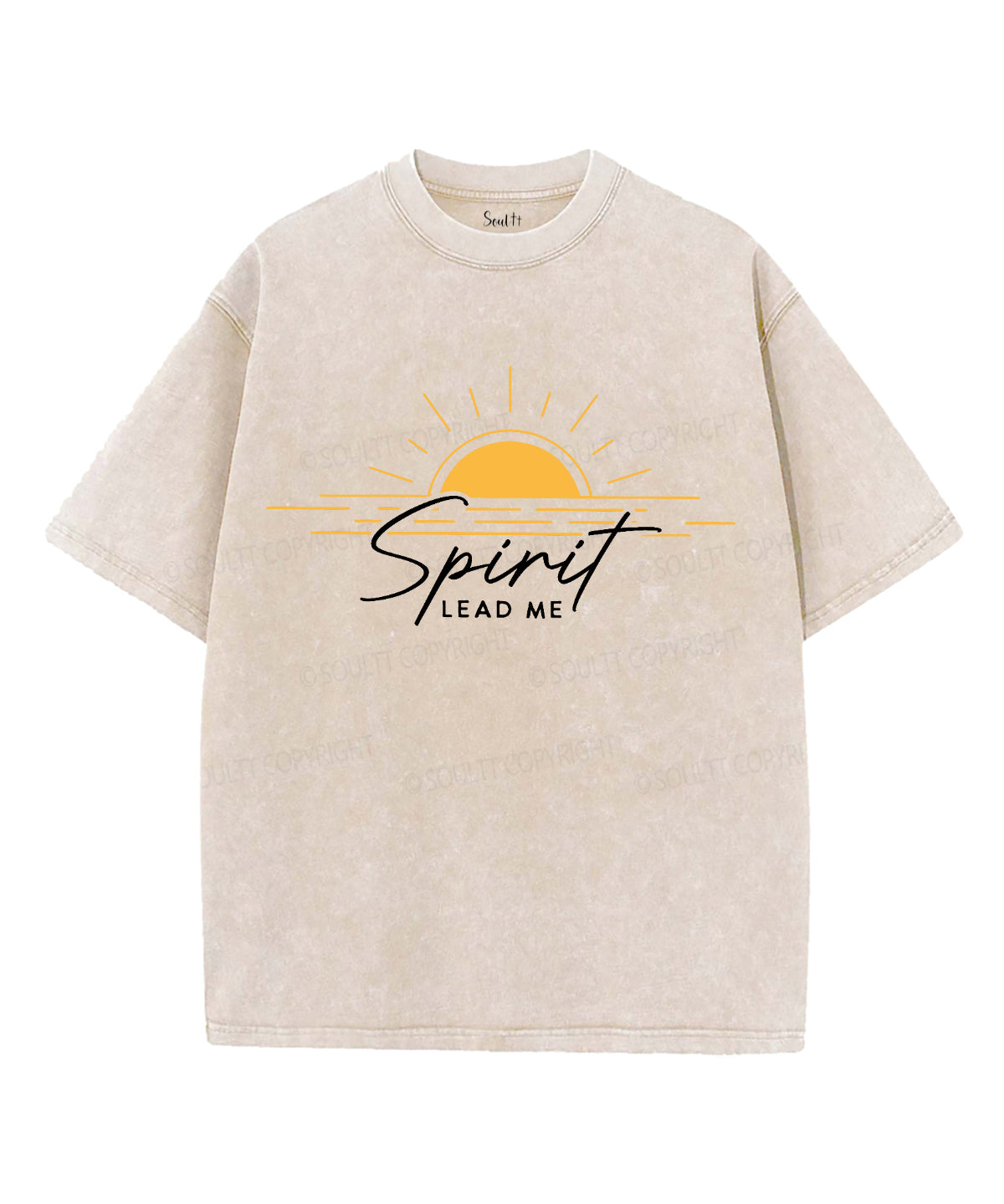 Spirit Lead Me Unisex Washed Christian T-shirt Style002 Hoodie, Sweatshirt | CiraTrend.com (Image 4)