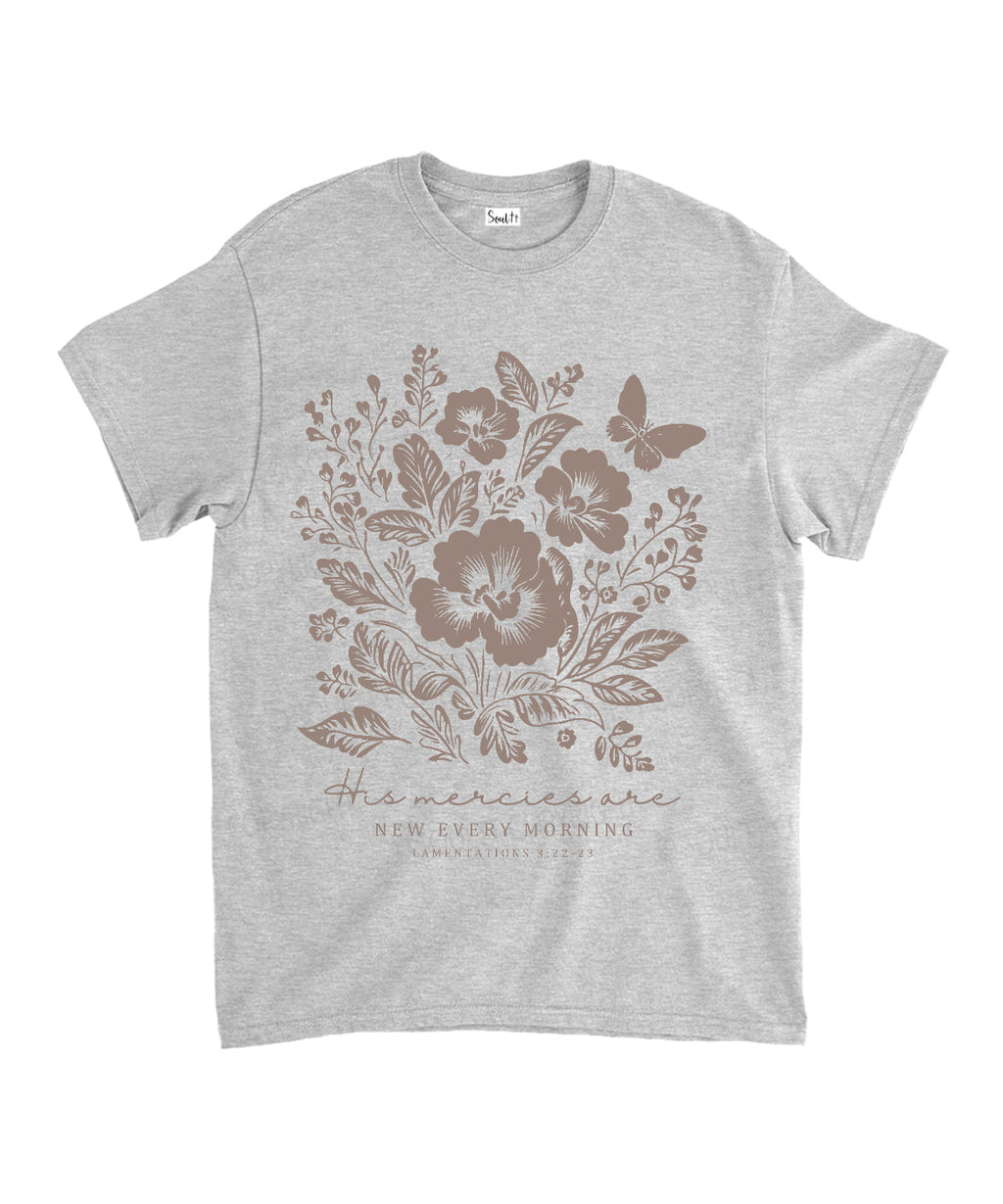His Mercies Are New Every Morning Unisex Cotton Christian T-Shirt Hoodie, Sweatshirt | CiraTrend.com (Image 3)