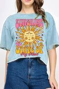 Sunshine State of My Mind Mineral Graphic Long Crop Top