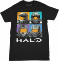 Halo Mens T-Shirt - Colorful 4 Box Master Chief Helmet Image Hoodie, Sweatshirt | CiraTrend.com