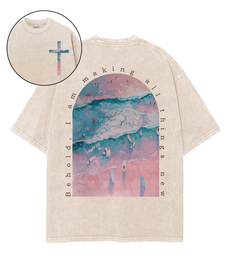 I Am Making All Things New Double Sided Washed Christian T-Shirts, Hoodie, Sweatshirt