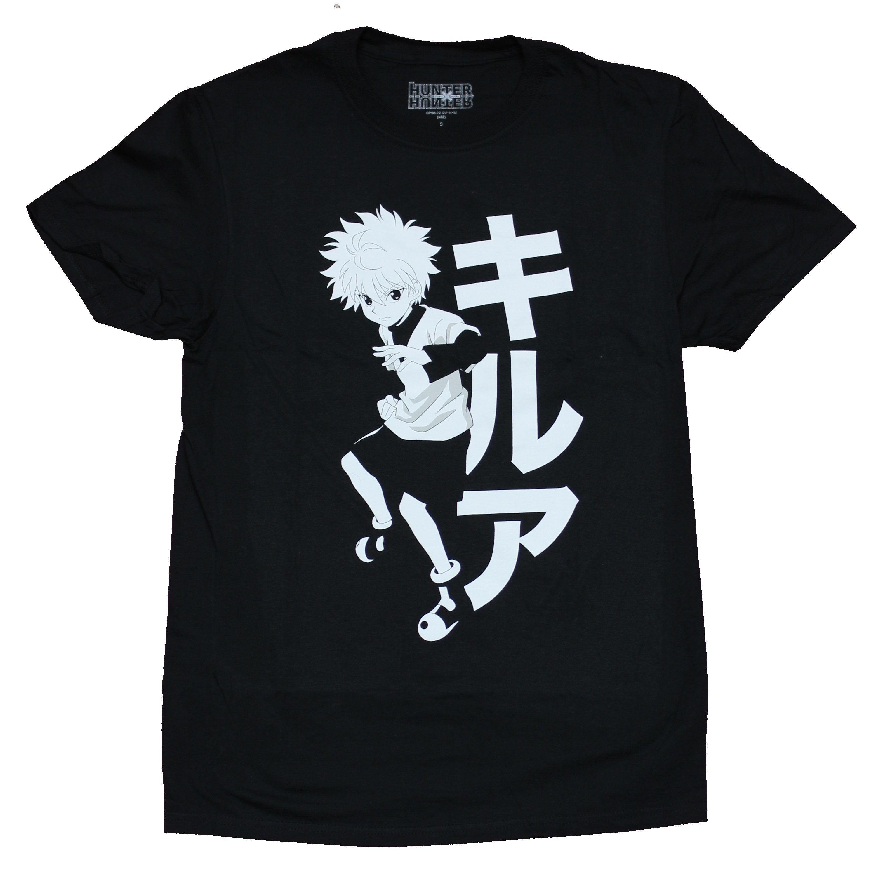Hunter X Hunter Mens T-Shirt -  Print Killua Zoldyck with Kanji Hoodie, Sweatshirt | CiraTrend.com