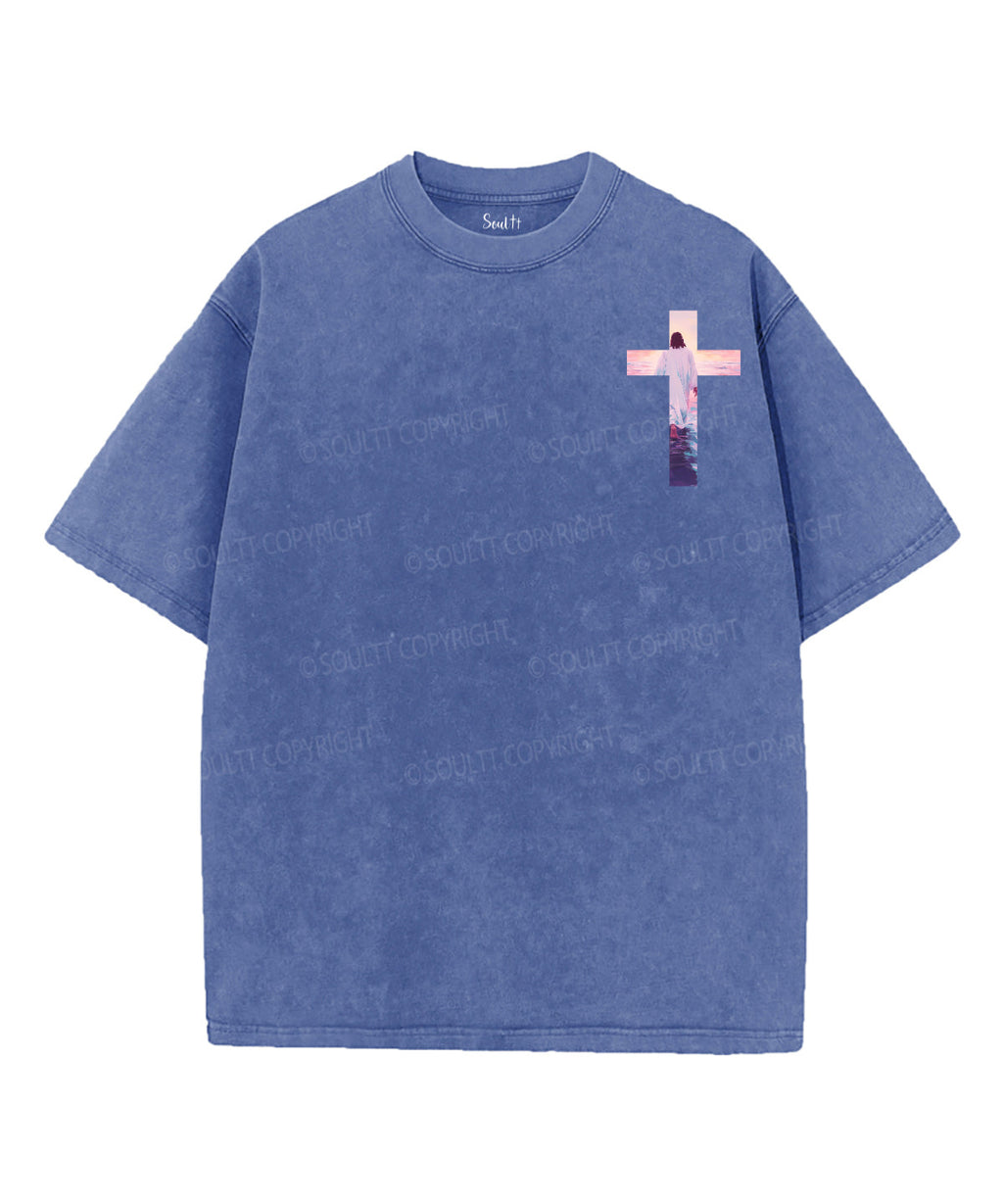 I Will Be With You Double Sided Unisex Washed Christian T-shirt Style022 Hoodie, Sweatshirt | CiraTrend.com (Image 2)
