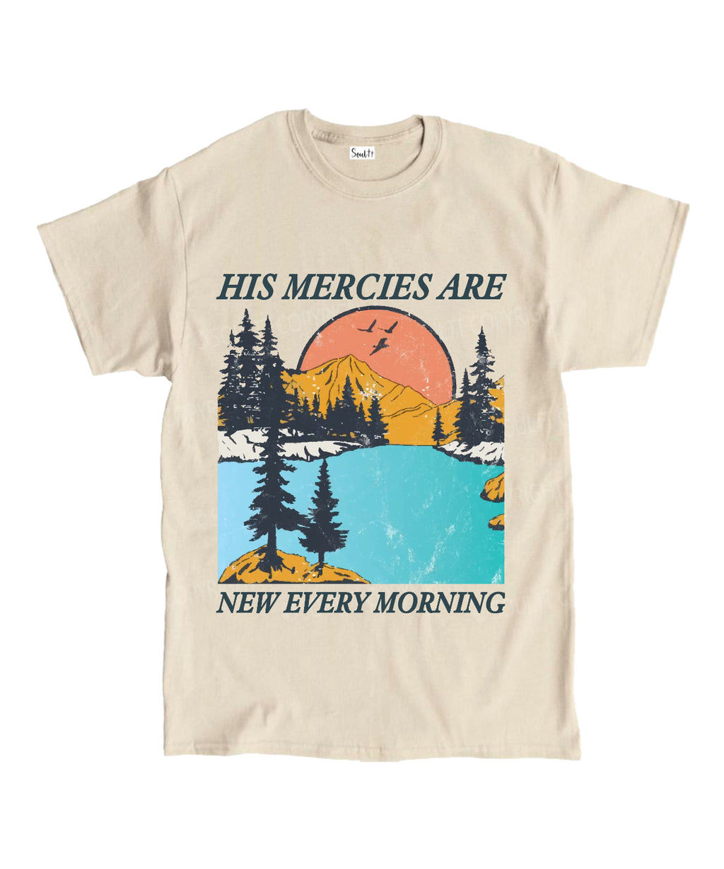 New Every Morning Unisex Cotton Christian T-Shirt Hoodie, Sweatshirt | CiraTrend.com (Image 5)