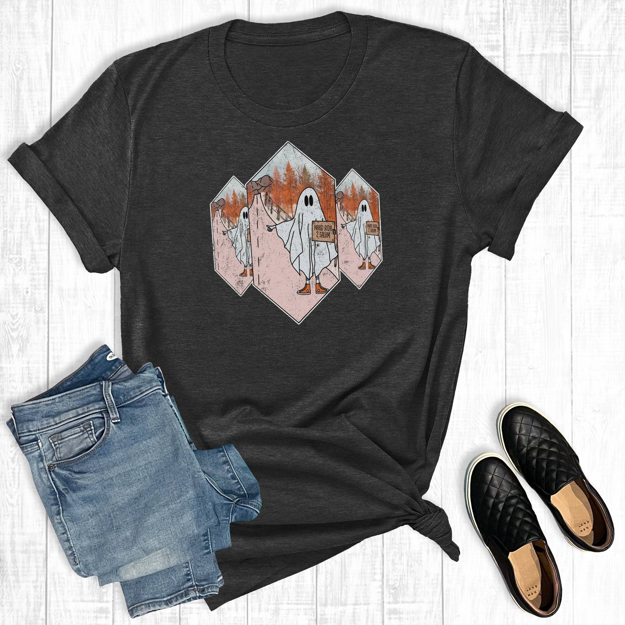 Halloween Need A Ride To Salem Graphic Tee