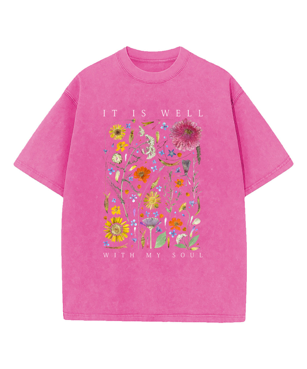 It Is Well With My Soul Washed Christian T-shirt Style014 Hoodie, Sweatshirt | CiraTrend.com (Image 3)