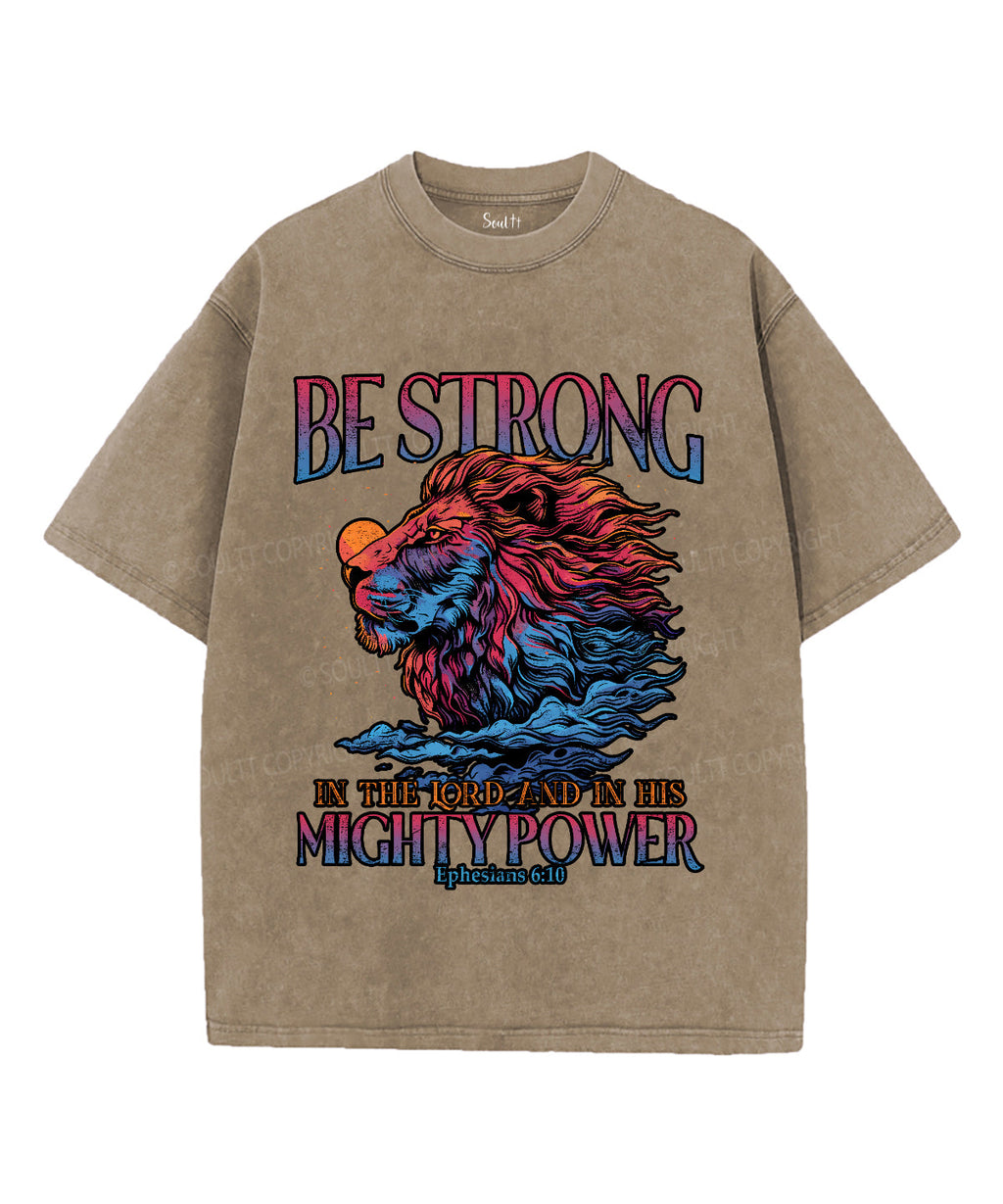 Be Strong Unisex Washed Christian T-shirt Hoodie, Sweatshirt | CiraTrend.com (Image 5)