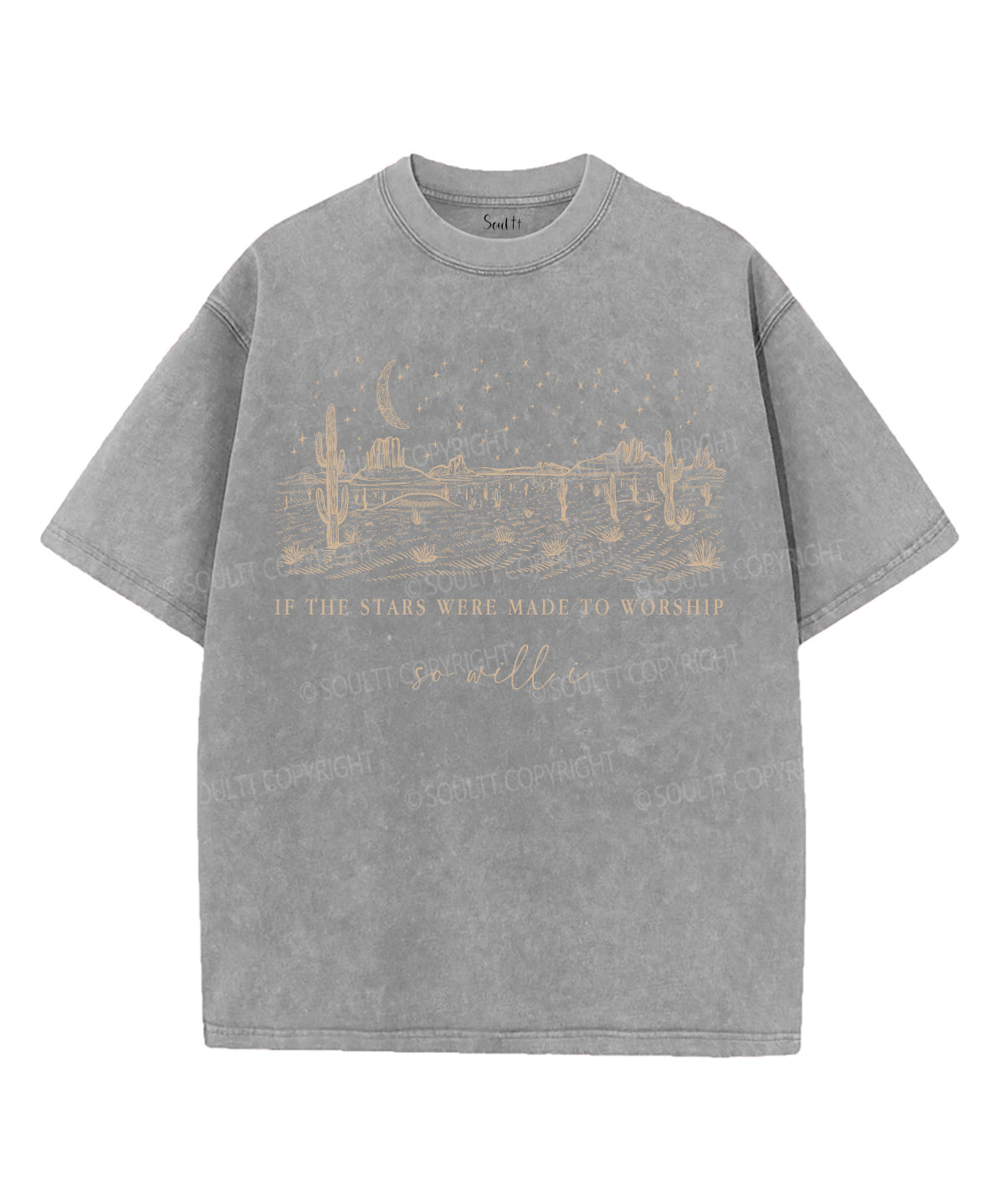 So Will I Unisex Washed Christian T-shirt Style001 Hoodie, Sweatshirt | CiraTrend.com (Image 3)