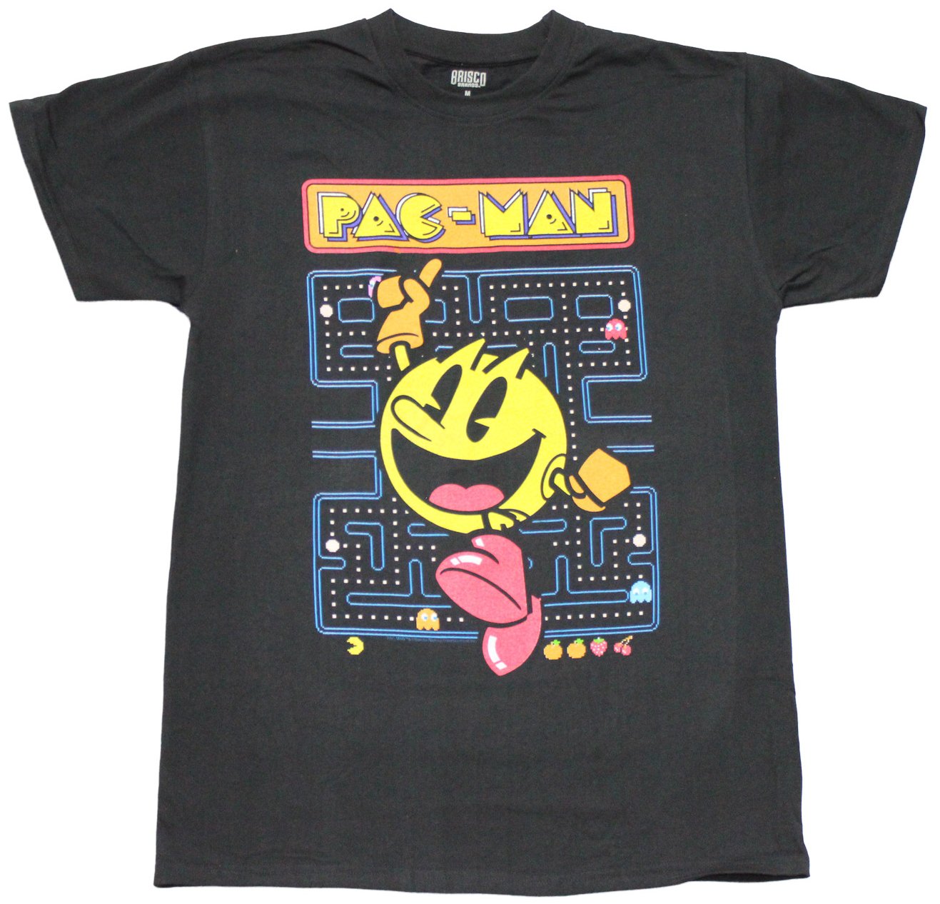 Pac-Man Mens T-Shirt - Giant Pac-Man Jumping over Game Screen Hoodie, Sweatshirt | CiraTrend.com