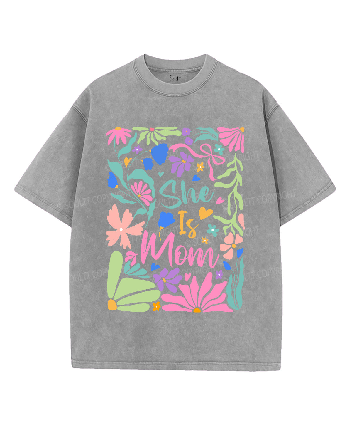 She Is Mom Unisex Washed Christian T-shirt Hoodie, Sweatshirt | CiraTrend.com (Image 3)