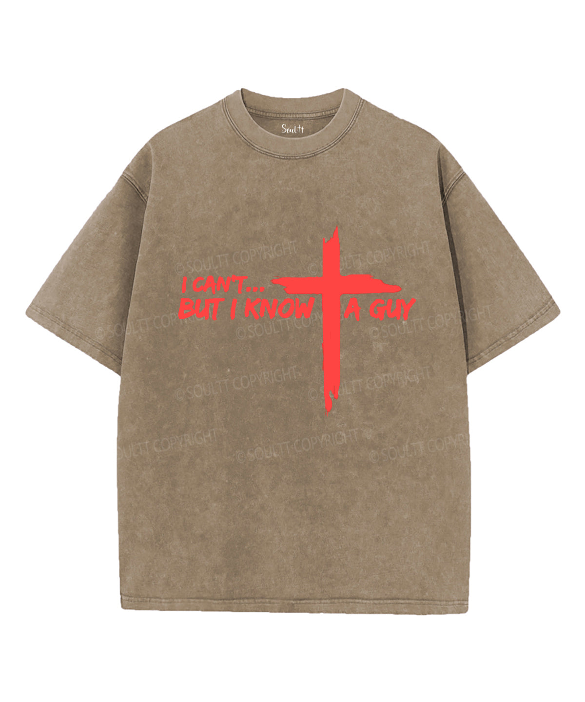 I Can't But I Know a Guy Unisex Washed Christian T-shirt Hoodie, Sweatshirt | CiraTrend.com (Image 5)
