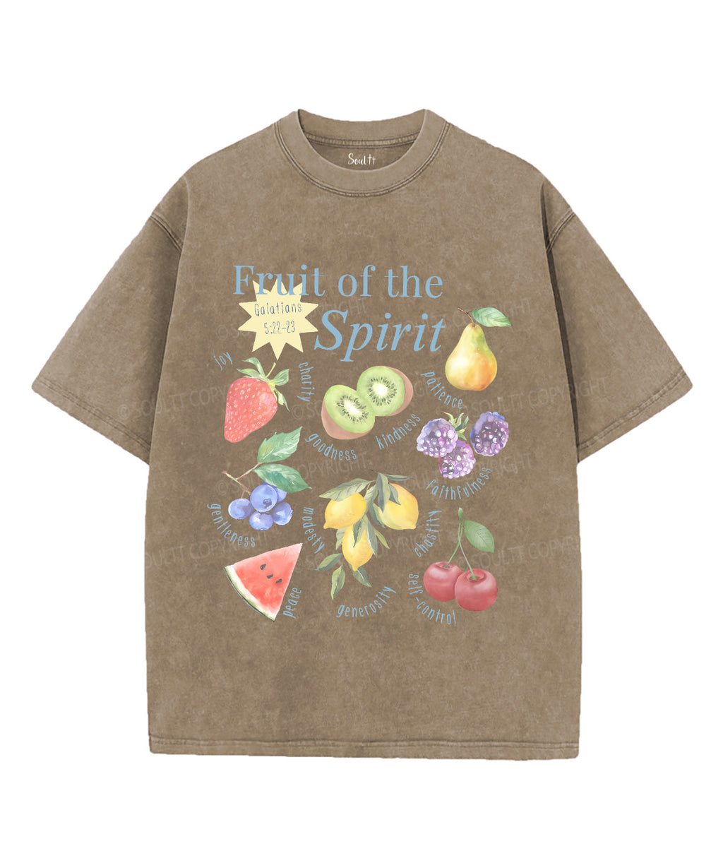 Fruit Of The Spirit Unisex Washed Christian T-shirt Style006 Hoodie, Sweatshirt | CiraTrend.com (Image 5)