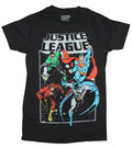 Justice League Mens T-Shirt- Distressed Main 4 Under Logo Image Hoodie, Sweatshirt | CiraTrend.com