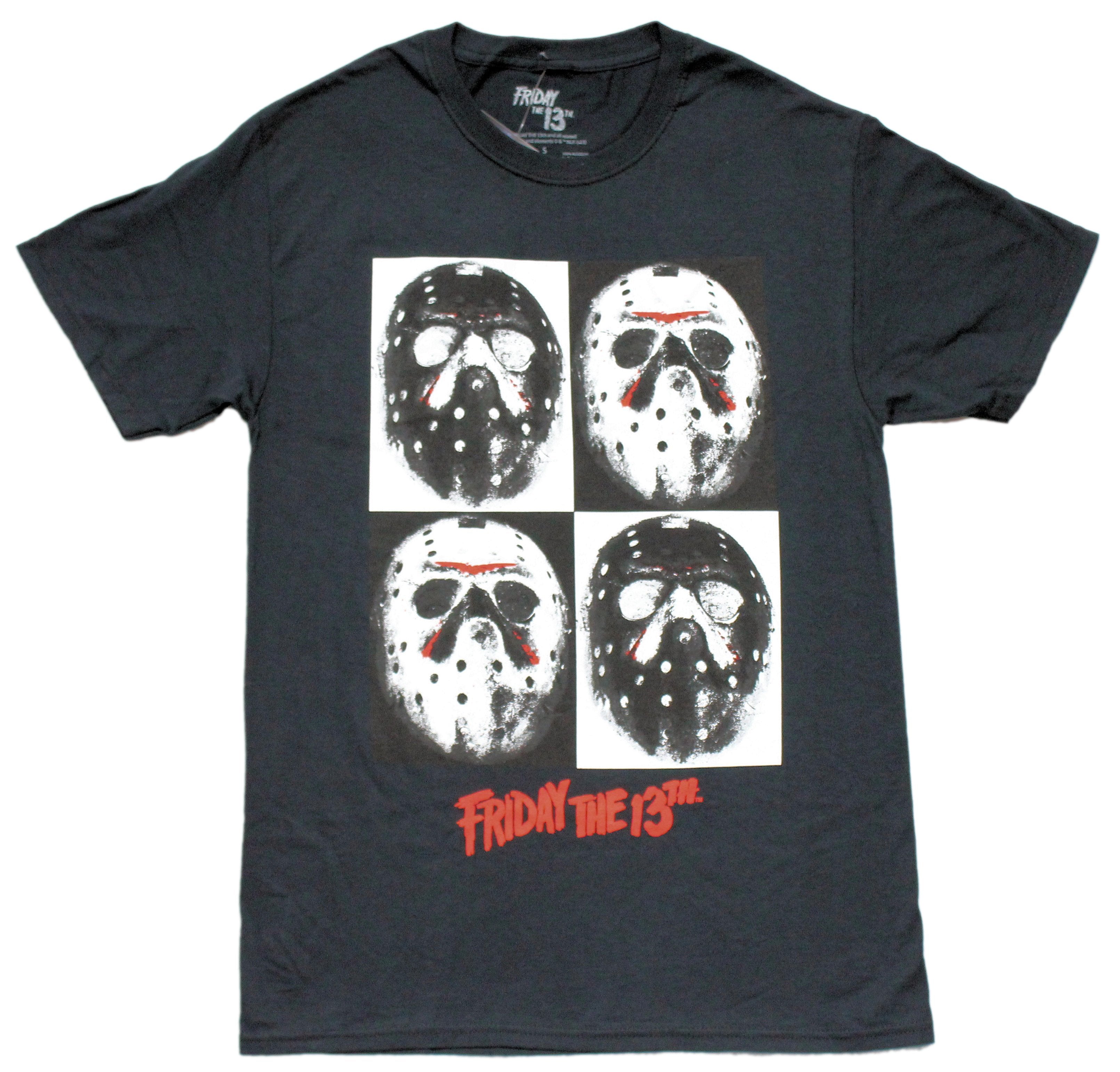 Friday the 13th Mens T-Shirt - Andy Warhol Style Jason Masks Hoodie, Sweatshirt | CiraTrend.com