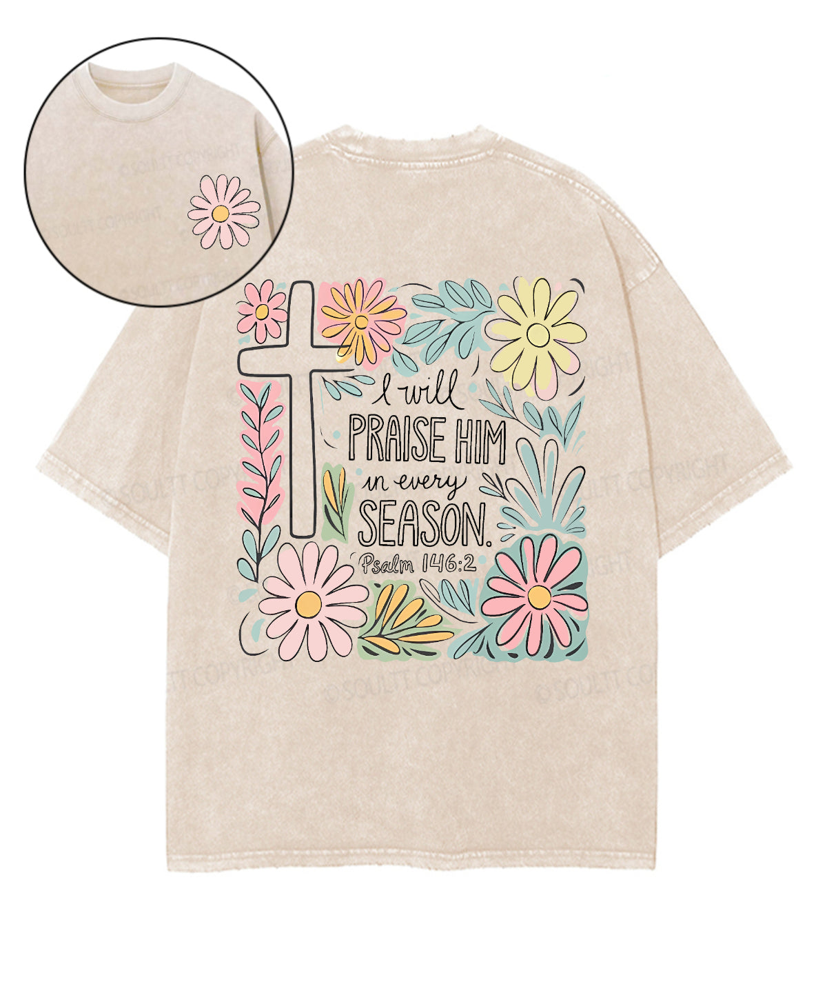 I Will Praise Him Double Sided Washed Christian Style004 T-Shirts, Hoodie, Sweatshirt