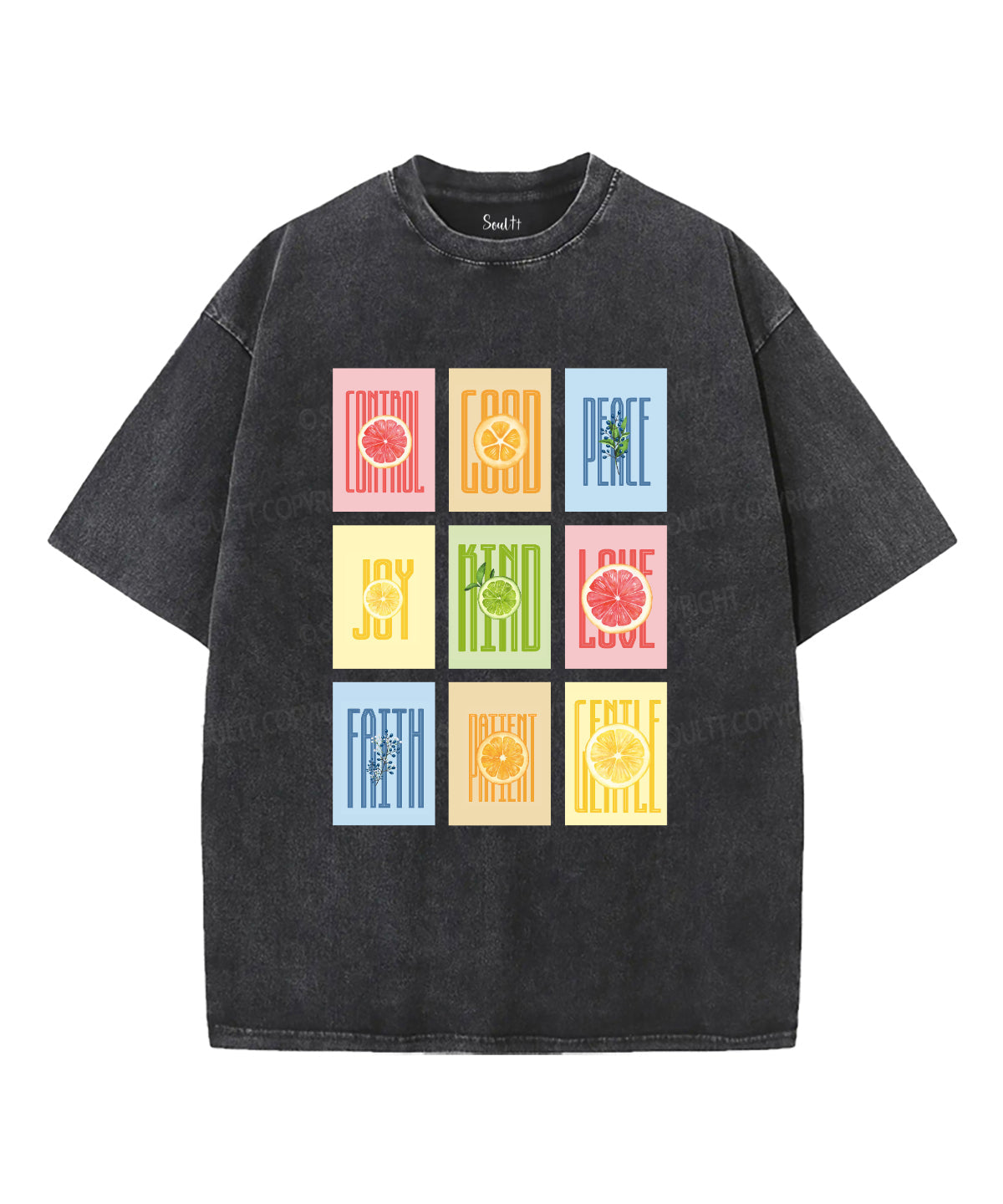 Fruit Of The Spirit Washed Christian T-shirt Style005 Hoodie, Sweatshirt | CiraTrend.com (Image 1)