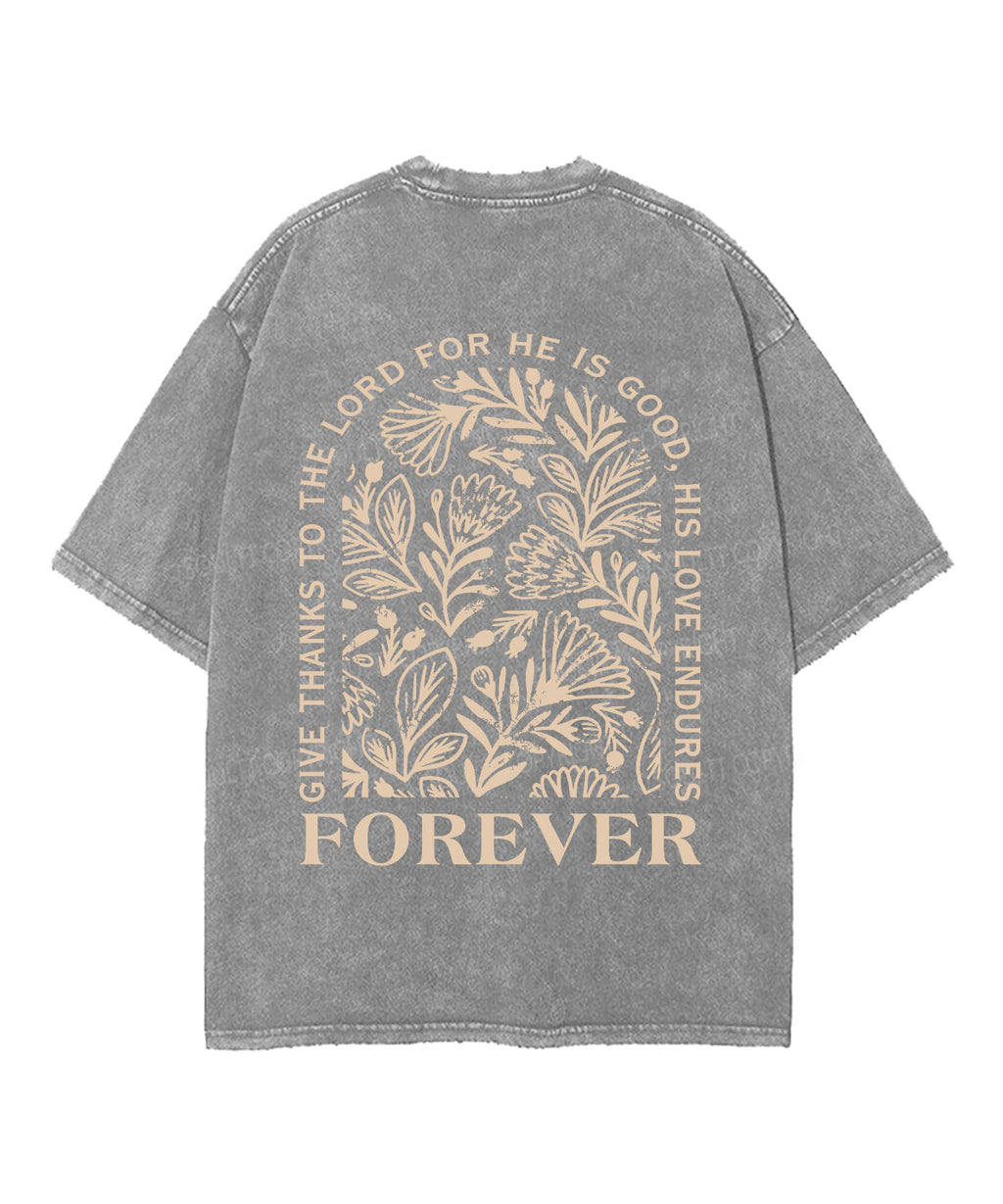 Give Thanks For The Lord Double Sided Unisex Washed Christian T-shirt Hoodie, Sweatshirt | CiraTrend.com (Image 5)