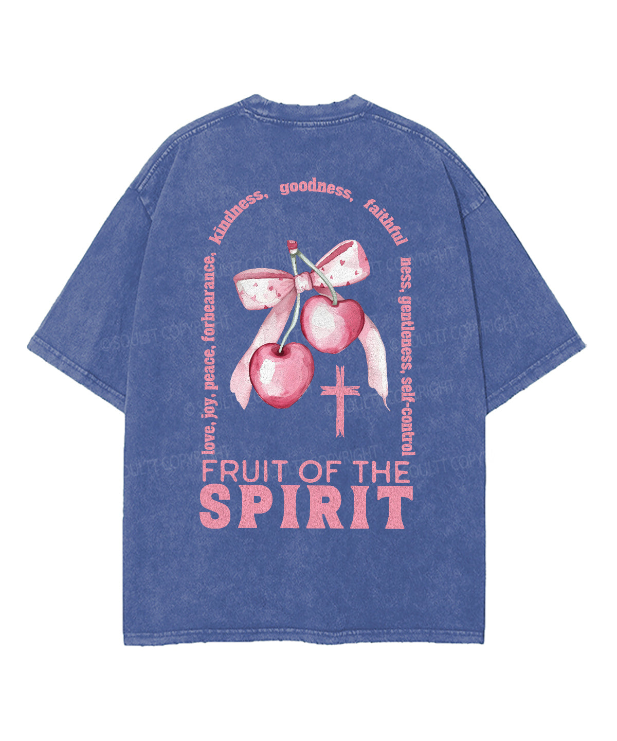Fruit Of The Spirit Double Sided Unisex Washed Christian T-shirt Style013 Hoodie, Sweatshirt | CiraTrend.com (Image 3)