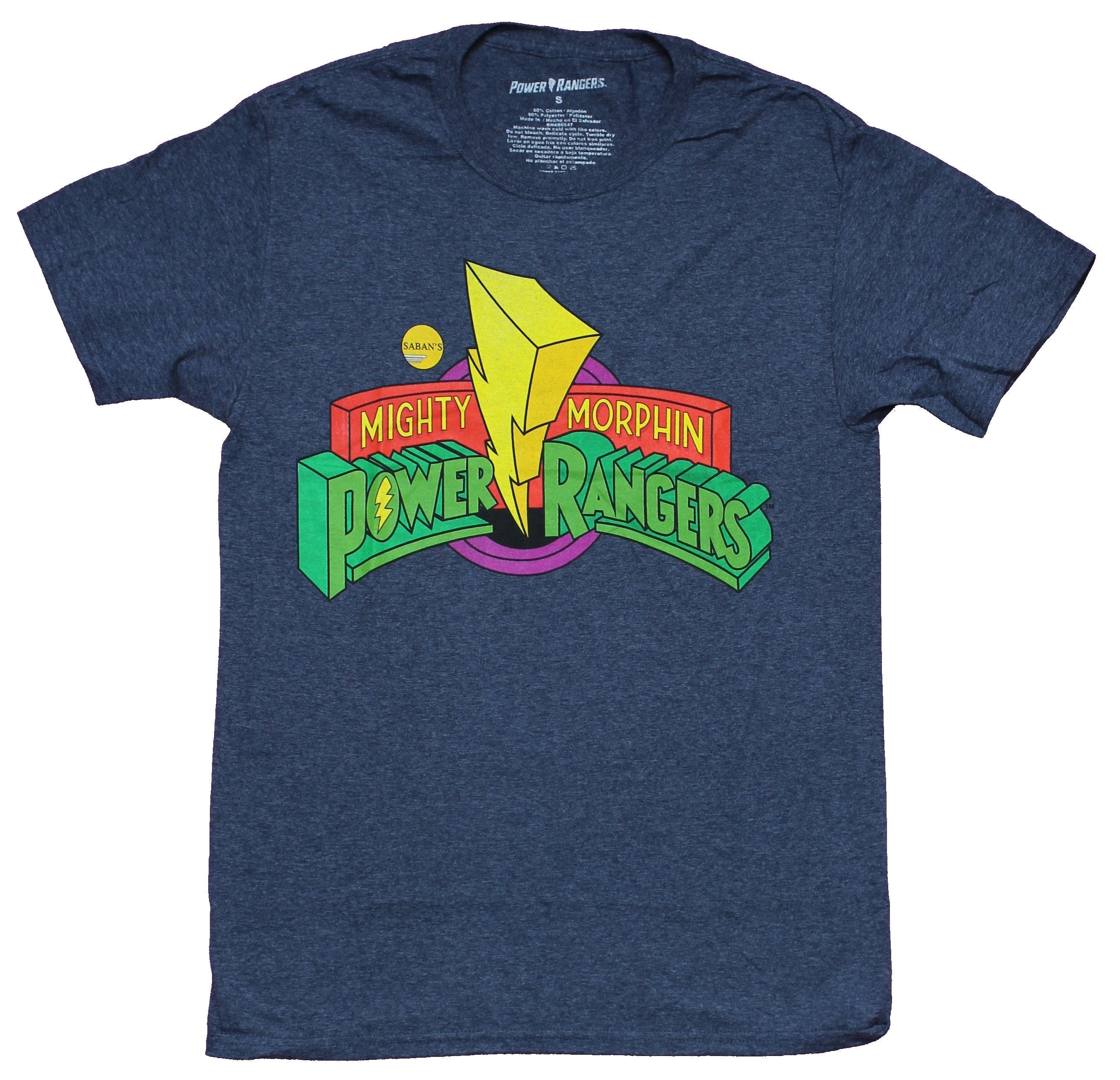 Mighty Morphin Power Rangers Mens T-Shirt - Classic Logo Image Hoodie, Sweatshirt | CiraTrend.com