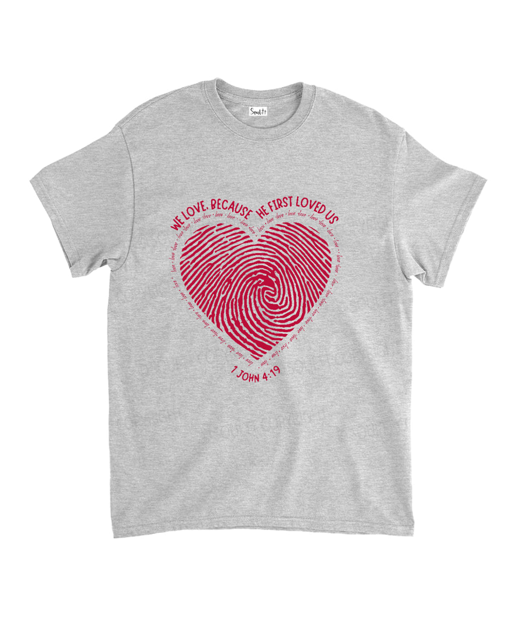 Becuse He First Love Us Unisex Cotton Christian T-Shirt Hoodie, Sweatshirt | CiraTrend.com (Image 3)