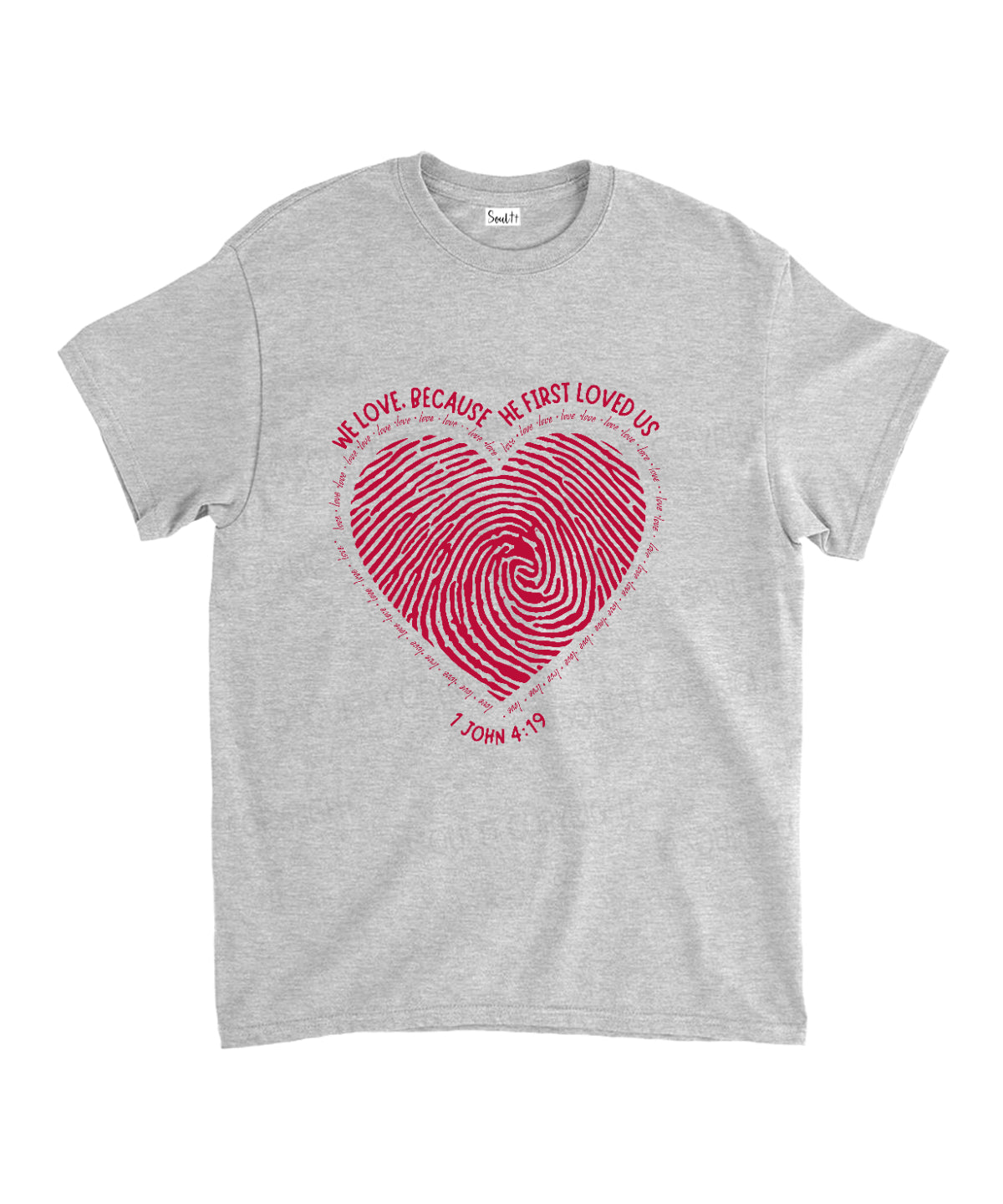 Becuse He First Love Us Unisex Cotton Christian T-Shirt Hoodie, Sweatshirt | CiraTrend.com (Image 3)