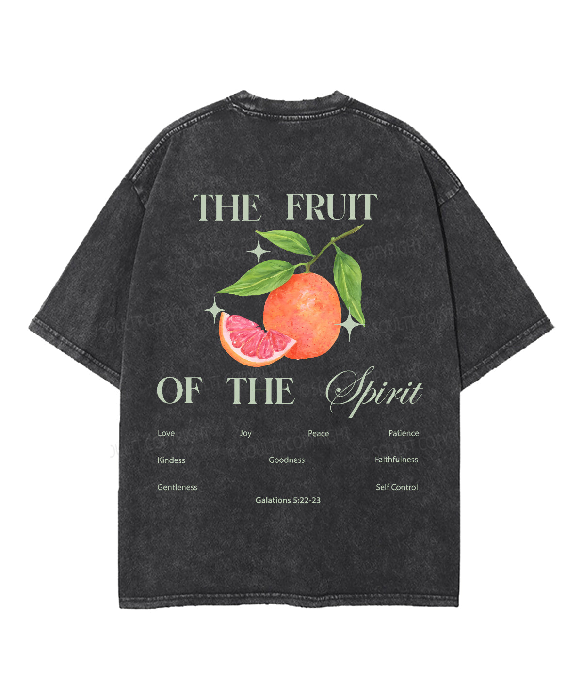Fruit Spirit Double Sided Washed Christian Style001 T-Shirts, Hoodie, Sweatshirt