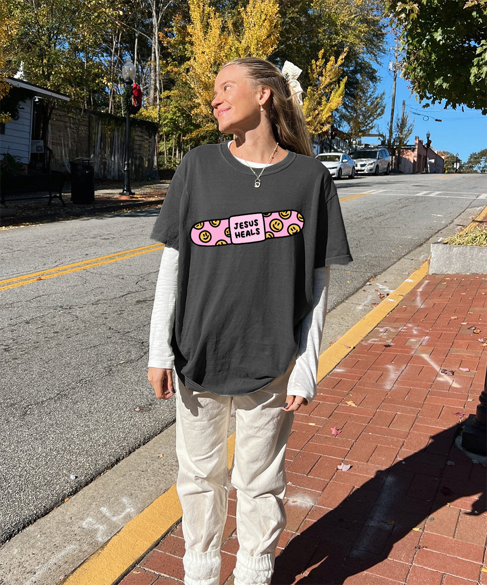 Jesus Heals Washed Christian T-shirt Style001 Hoodie, Sweatshirt | CiraTrend.com (Image 2)
