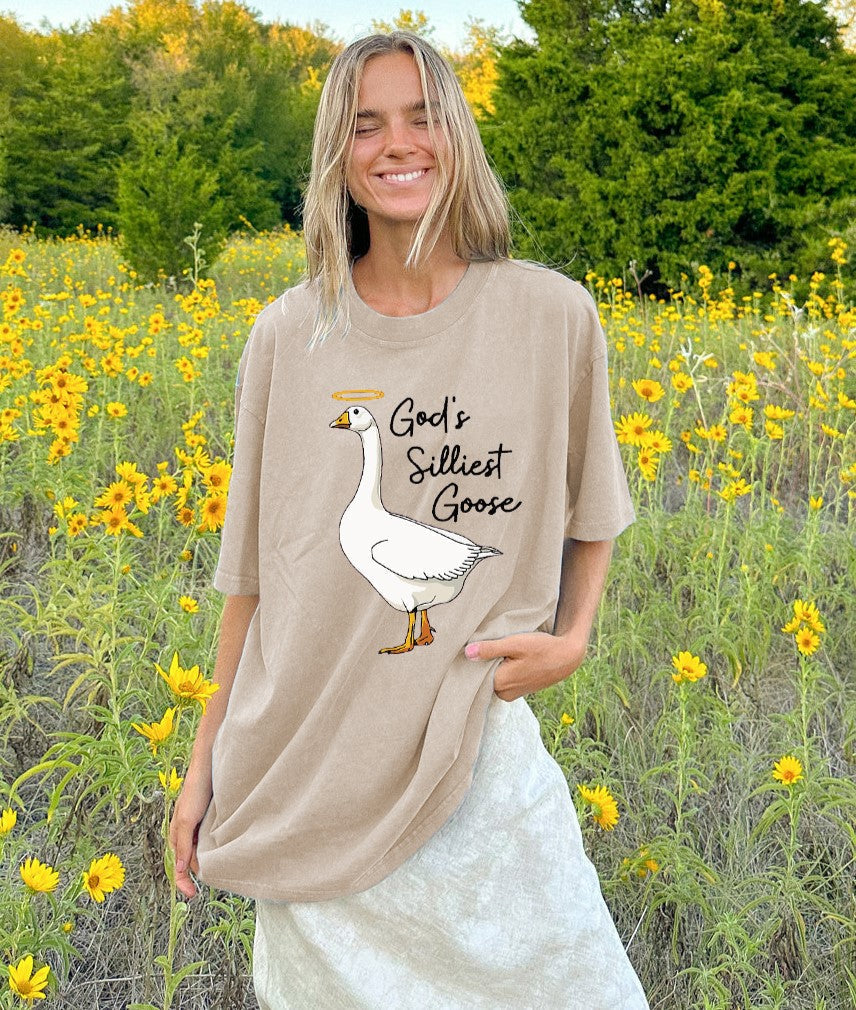 God'S Silliest Goose Washed Christian T-Shirts, Hoodie, Sweatshirt